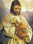 Jesus holding lamb