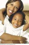 African American mom & daughter
